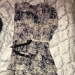 Strapless tribal dress